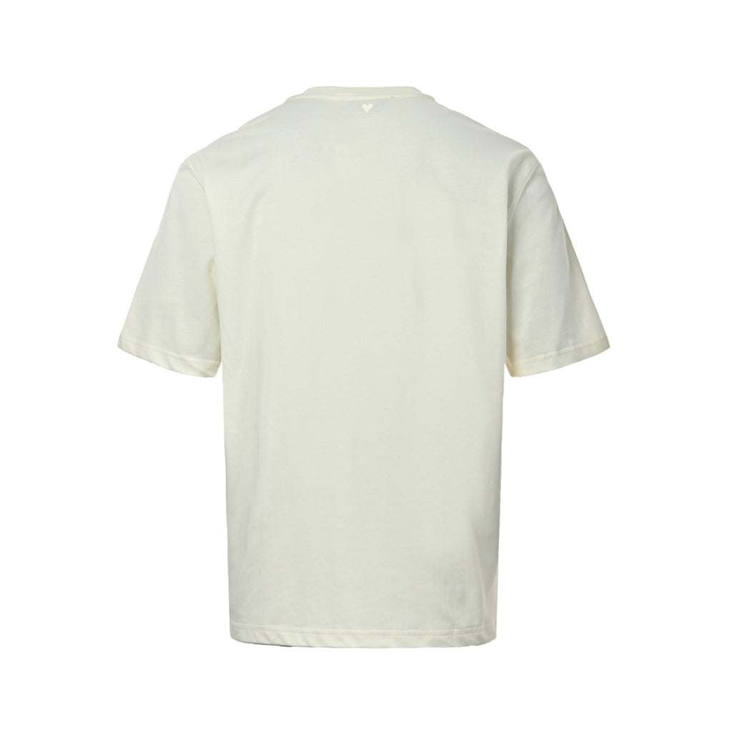 Letter Stripe Patch Short Sleeve Tee