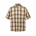 Plaid Relaxed Short Sleeve Shirt