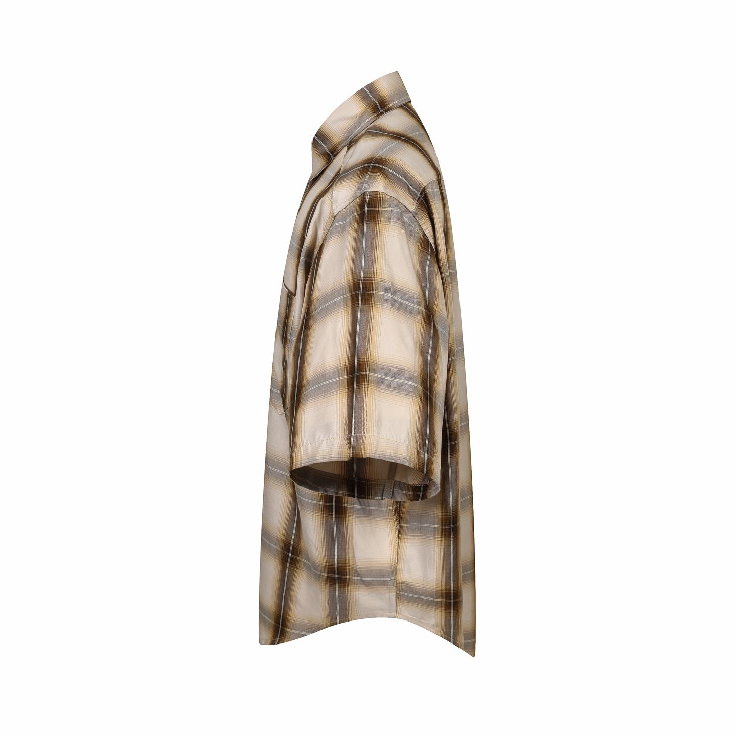 Plaid Relaxed Short Sleeve Shirt