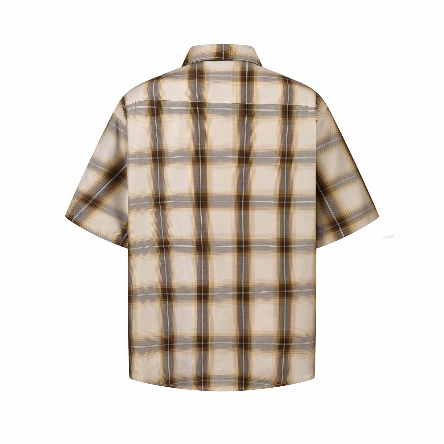 Plaid Relaxed Short Sleeve Shirt