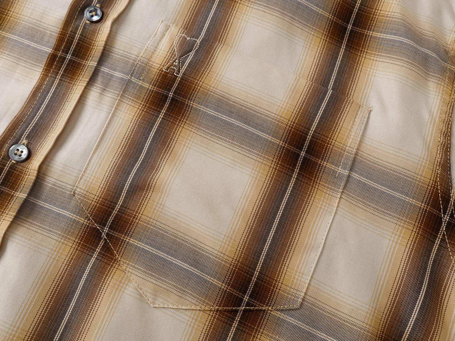 Plaid Relaxed Short Sleeve Shirt