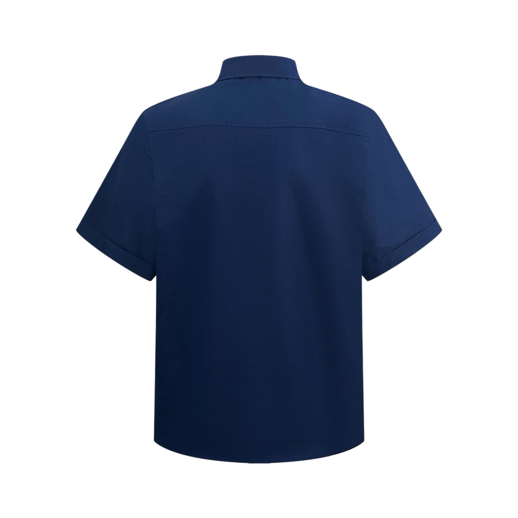 Heart Pocket Embroidered Short Sleeve Shirt