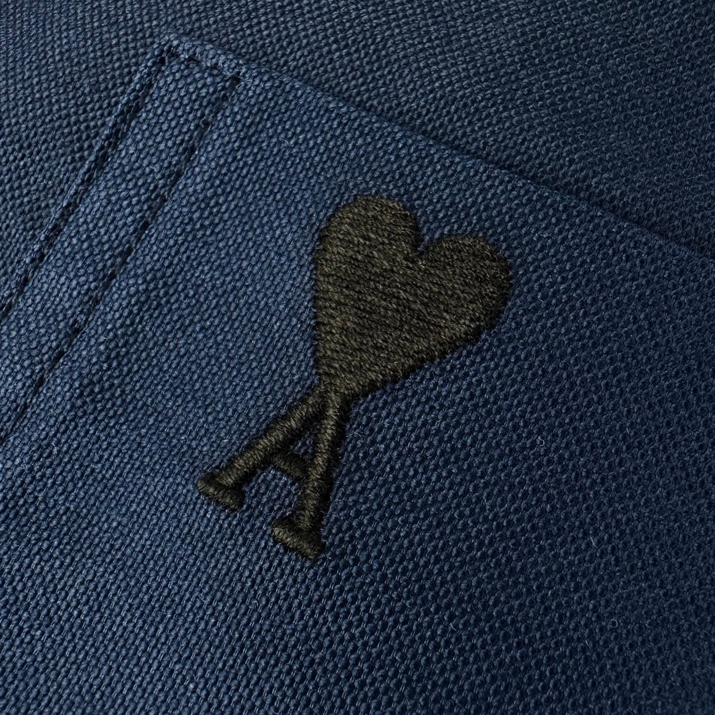 Heart Pocket Embroidered Short Sleeve Shirt
