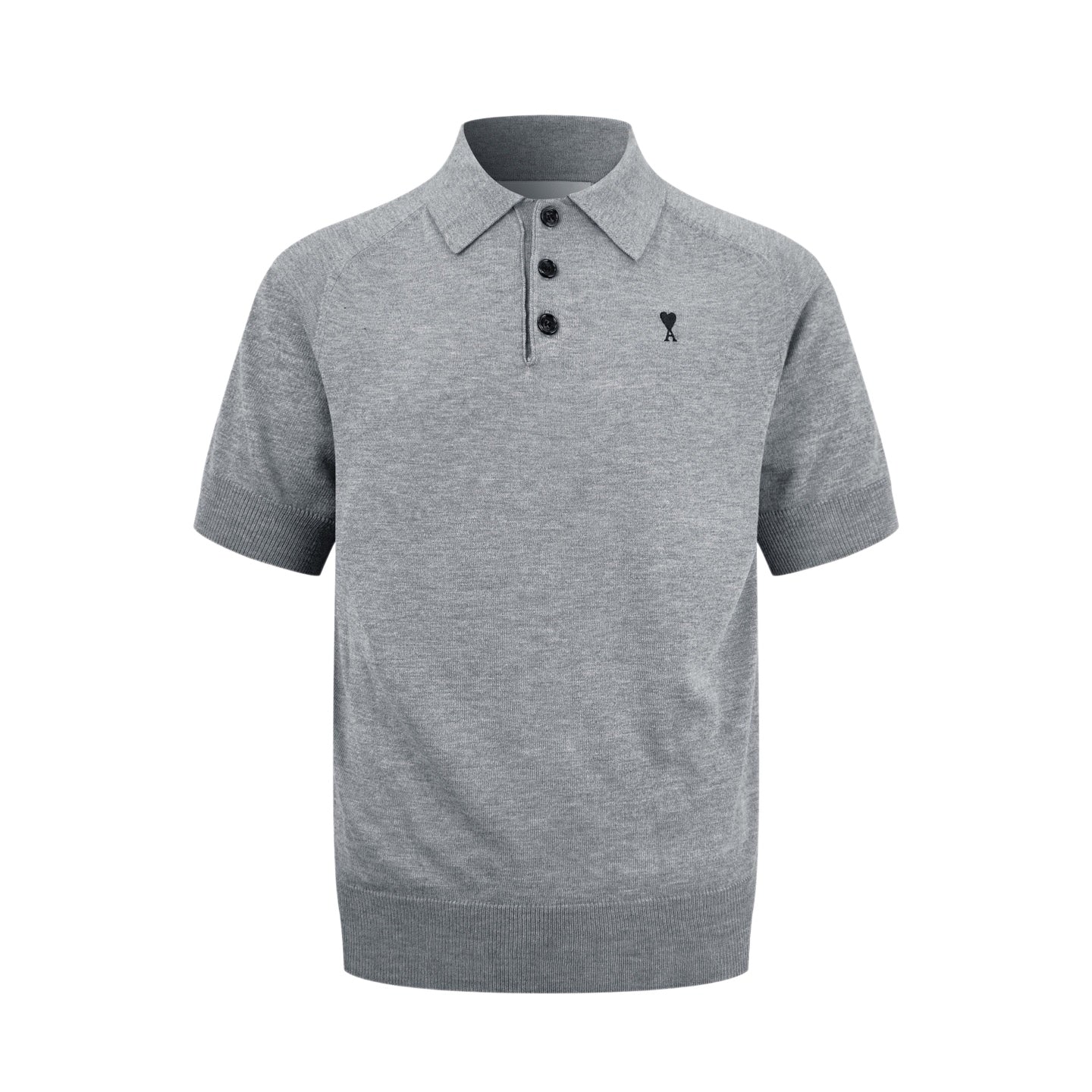Heart Embroidered Knit Polo