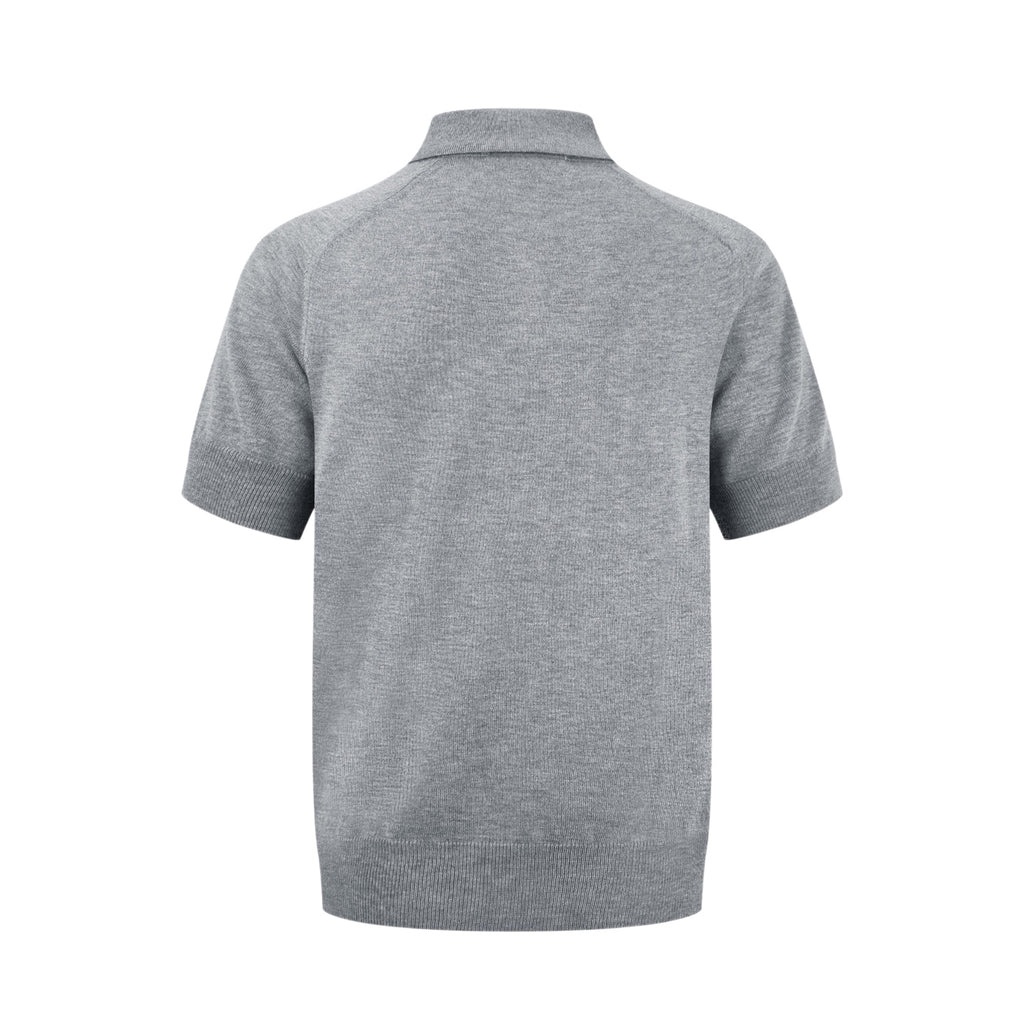 Heart Embroidered Knit Polo