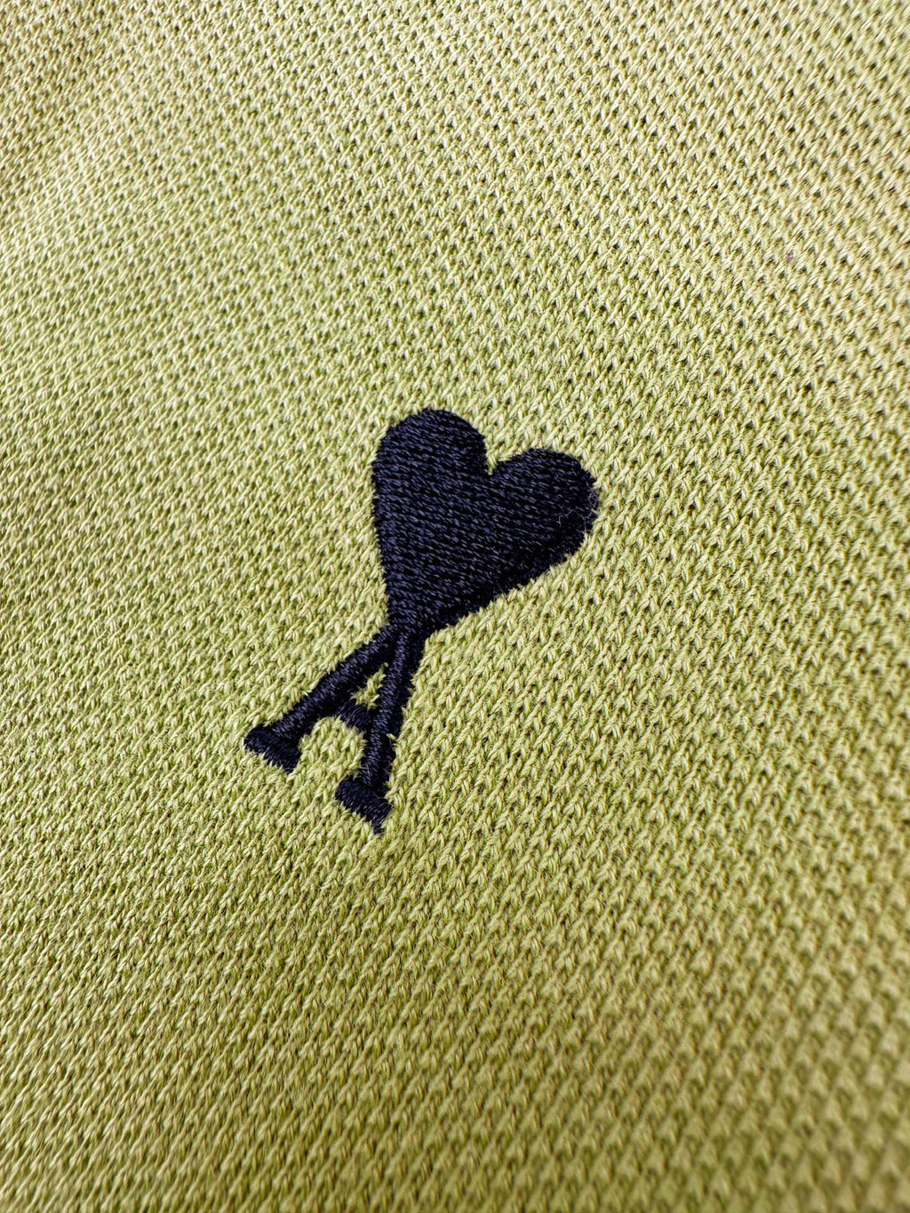 Heart Embroidered Knit Polo