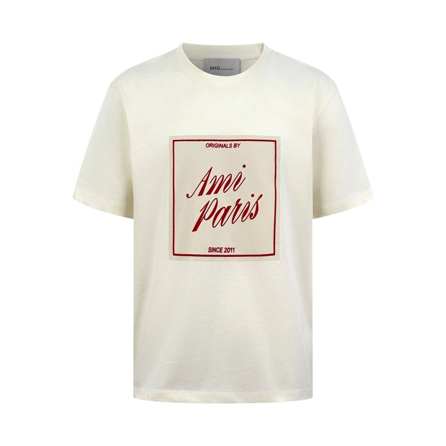Vintage Flocked Print Short Sleeve Tee