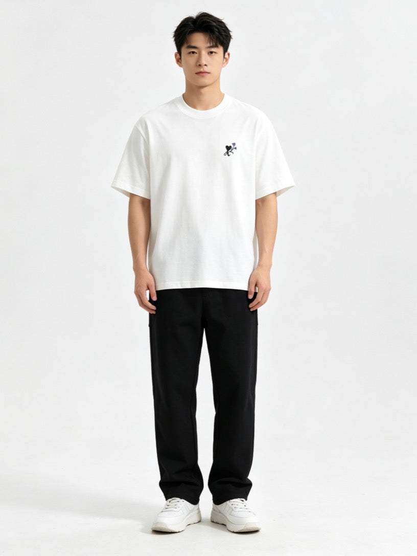 Tulip Heart Embroidery Tee