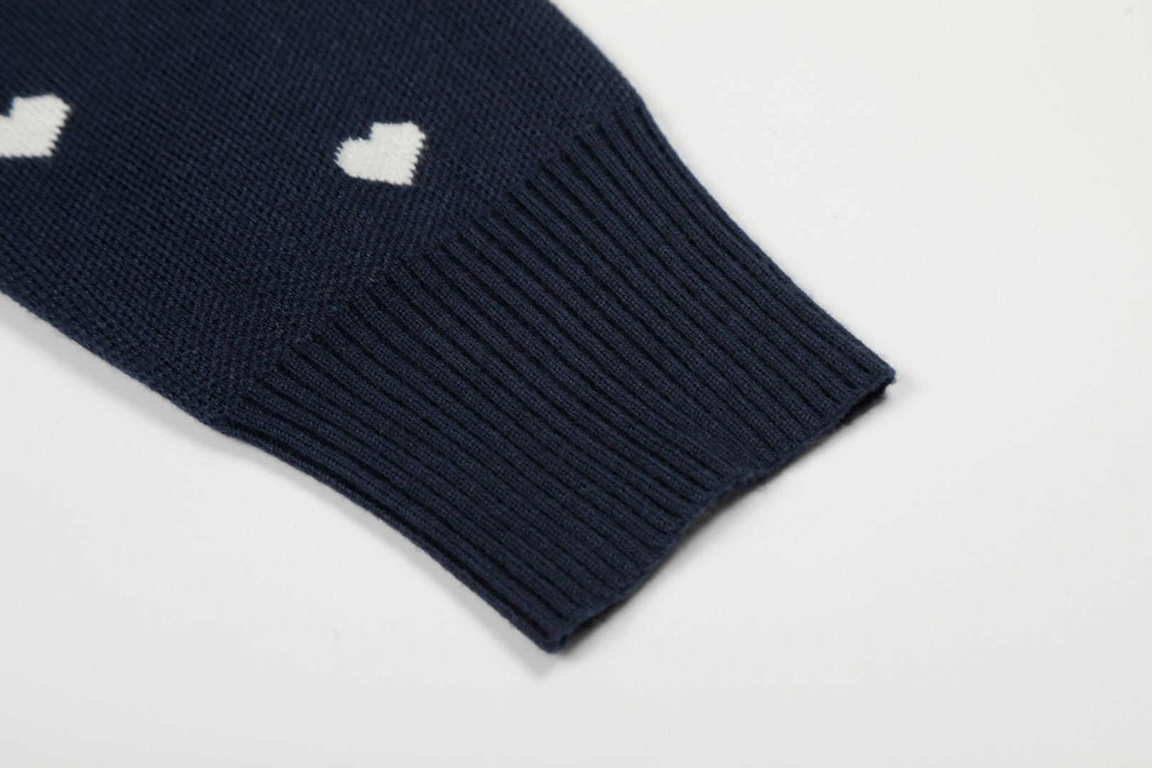Heart Jacquard Knit Cardigan