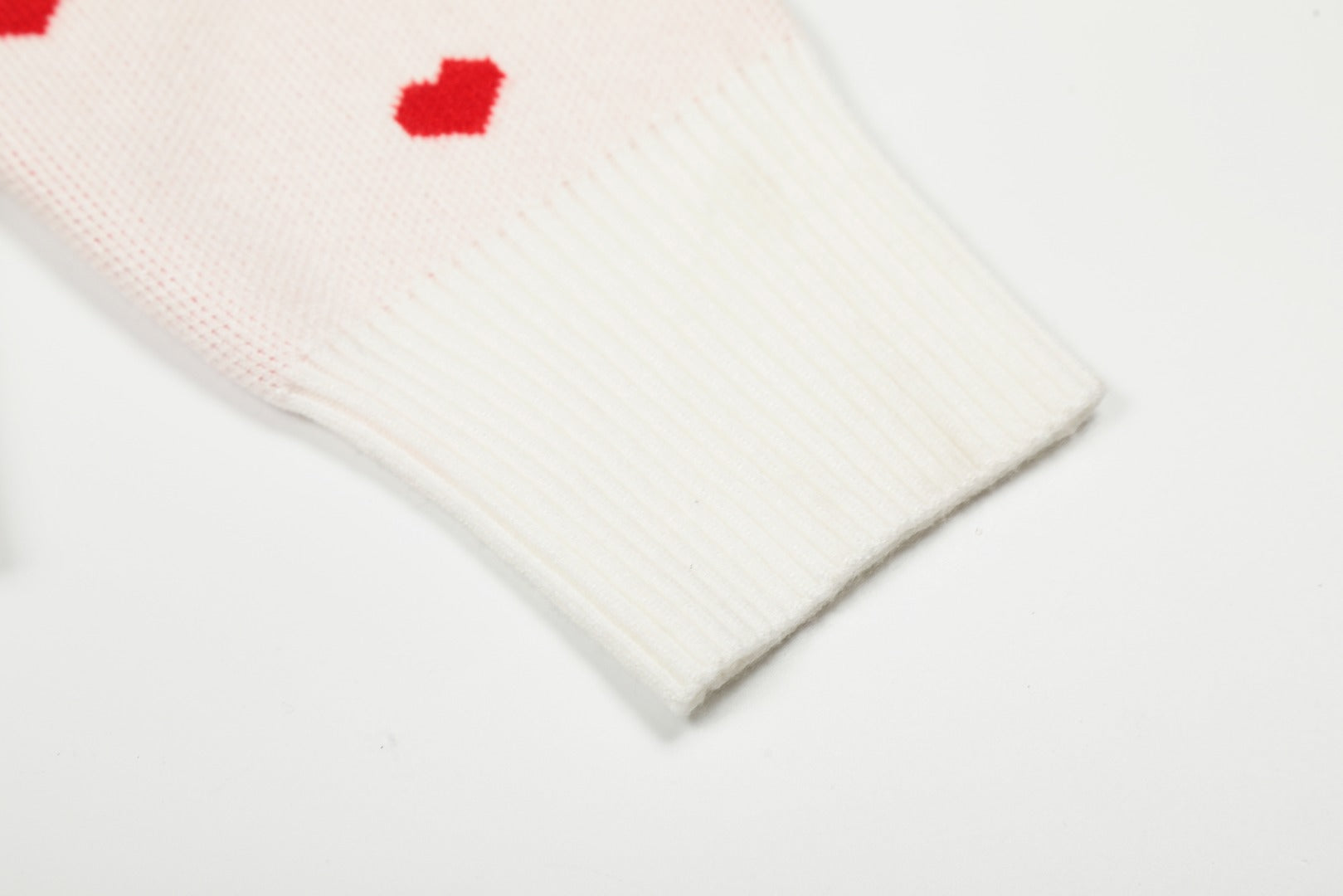 Heart Jacquard Knit Cardigan