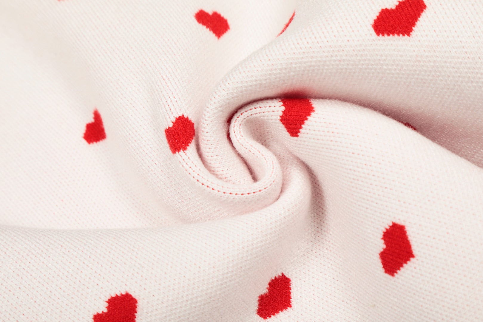 Heart Jacquard Knit Cardigan