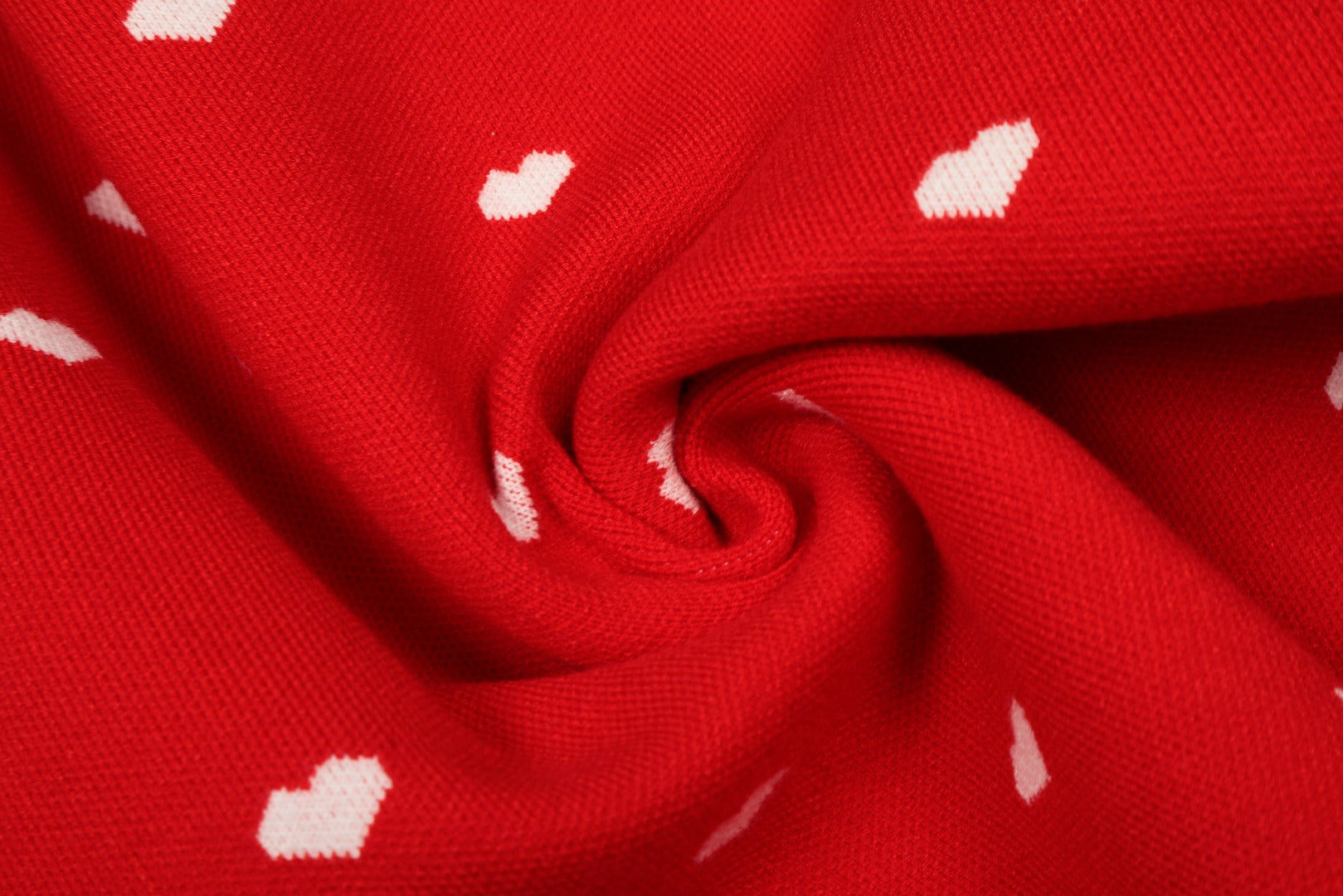 Heart Jacquard Knit Cardigan