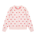 Heart Jacquard Knit Cardigan