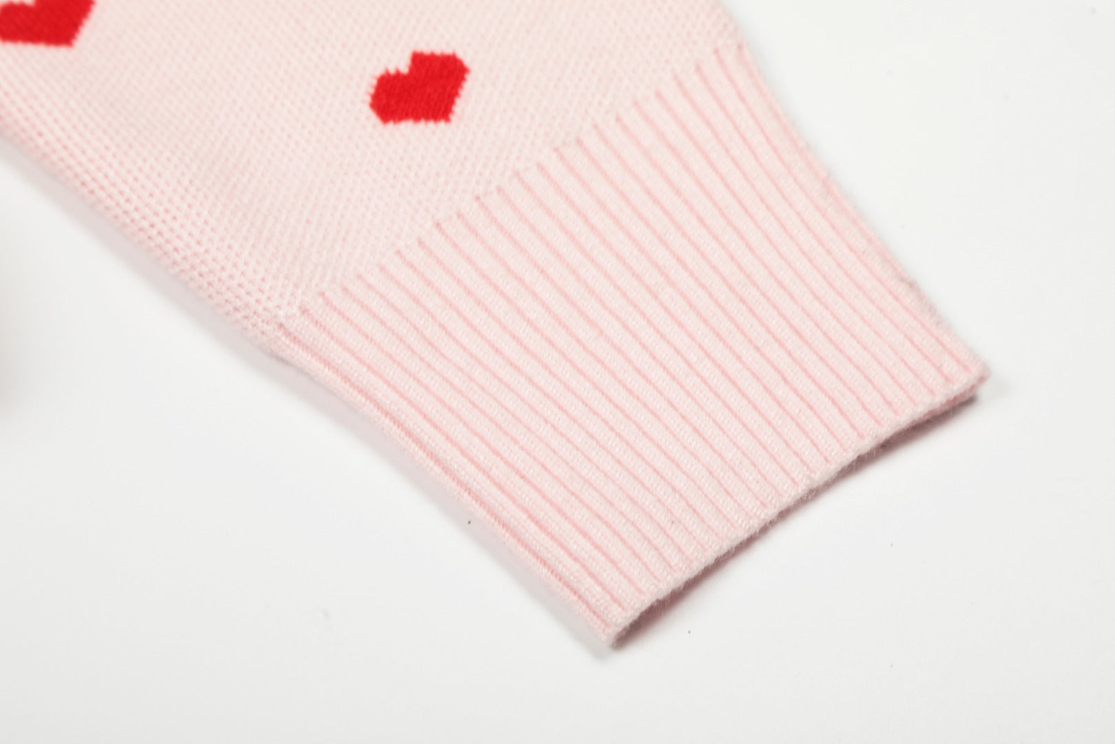 Heart Jacquard Knit Cardigan