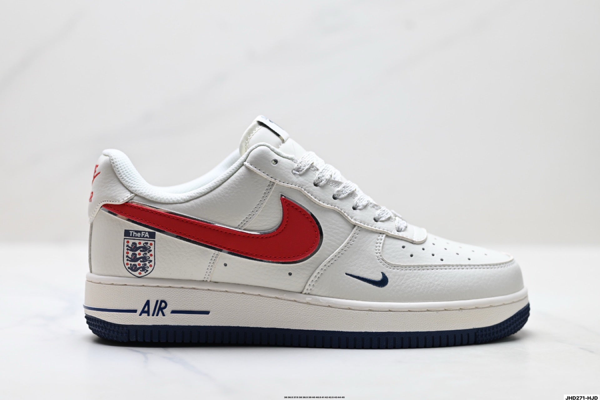 Nike Air Force 1 Low England Edition | White Red Classic Sneakers