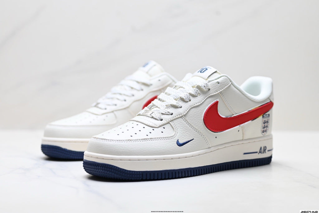 Nike Air Force 1 Low England Edition | White Red Classic Sneakers
