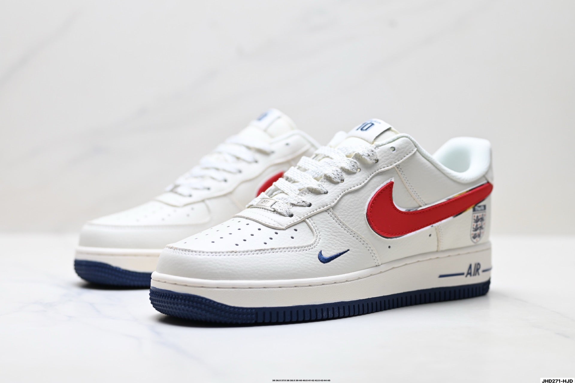 Nike Air Force 1 Low England Edition | White Red Classic Sneakers