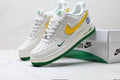 Nike Air Force 1 Low Brazil-Inspired | White Green Yellow Leather Sneakers