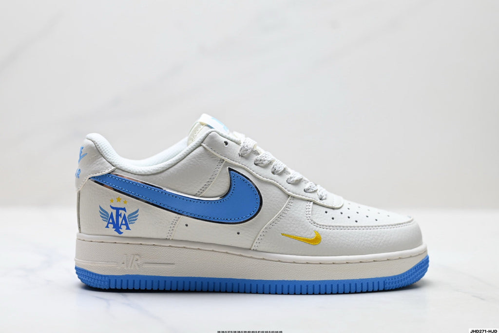 Nike Air Force 1 Low Sky Blue Edition | White Leather Sneakers