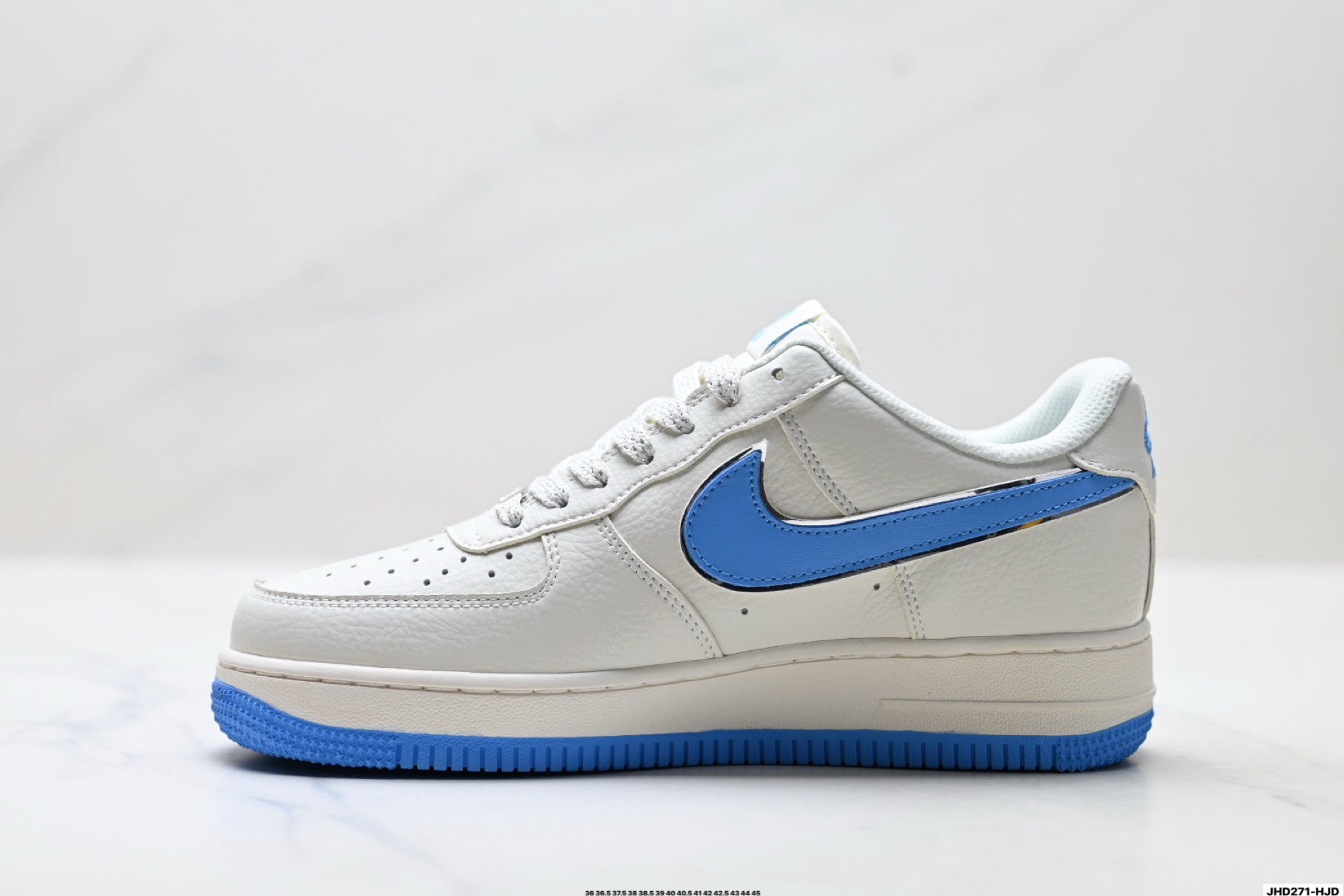 Nike Air Force 1 Low Sky Blue Edition | White Leather Sneakers