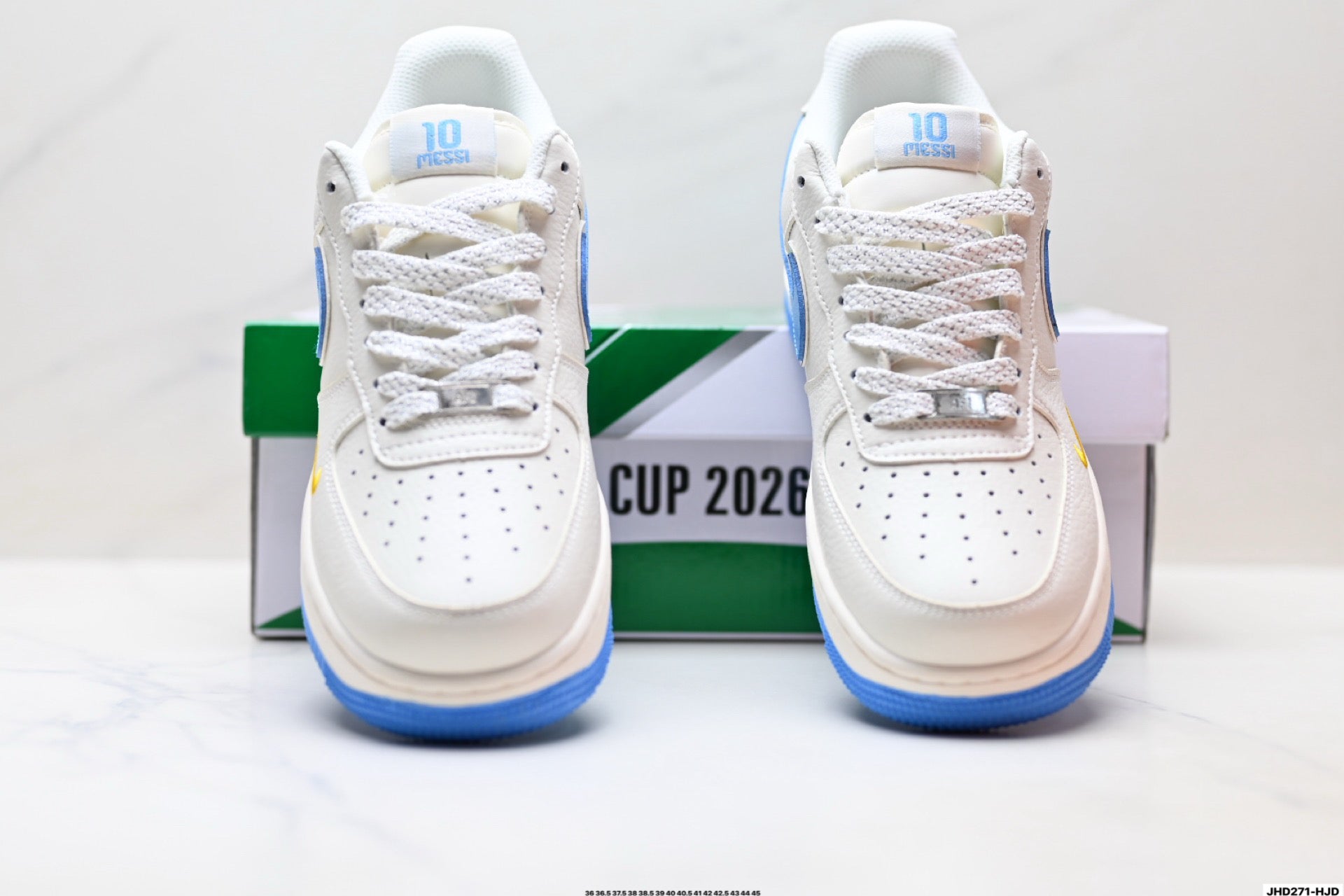 Nike Air Force 1 Low Sky Blue Edition | White Leather Sneakers