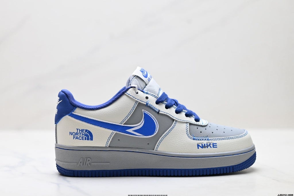 Nike Air Force 1 Low Blue & White Collection | Classic Leather Sneakers