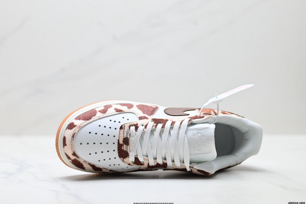 Nike Air Force 1 Low Cow Print | Brown Leather Sneakers