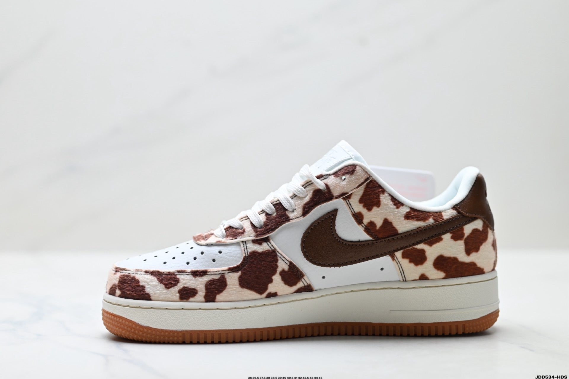 Nike Air Force 1 Low Cow Print | Brown Leather Sneakers