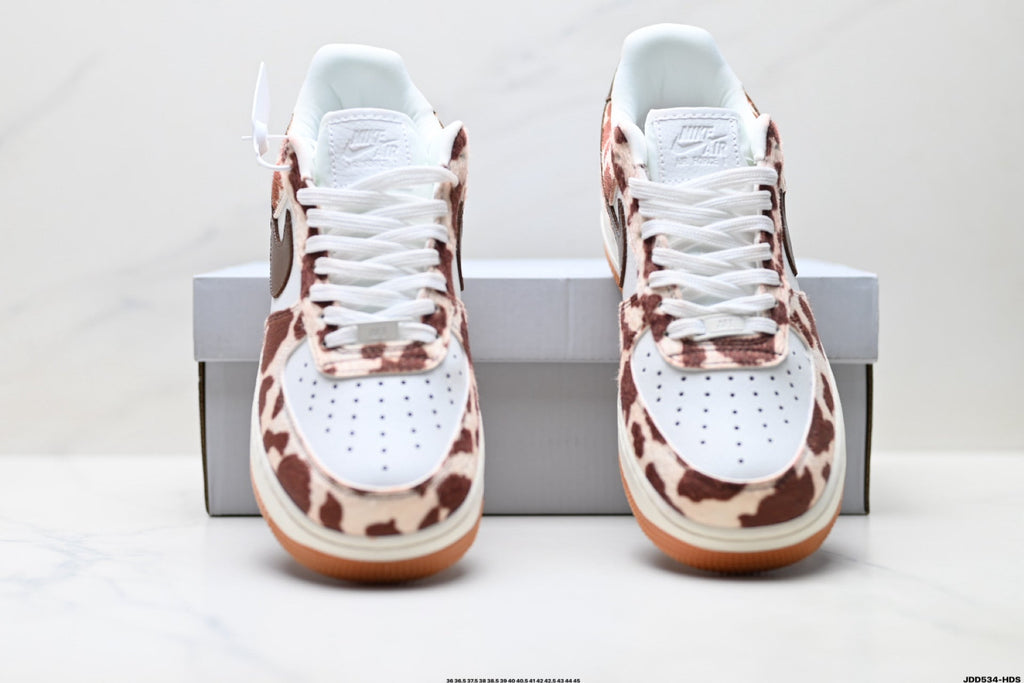 Nike Air Force 1 Low Cow Print | Brown Leather Sneakers
