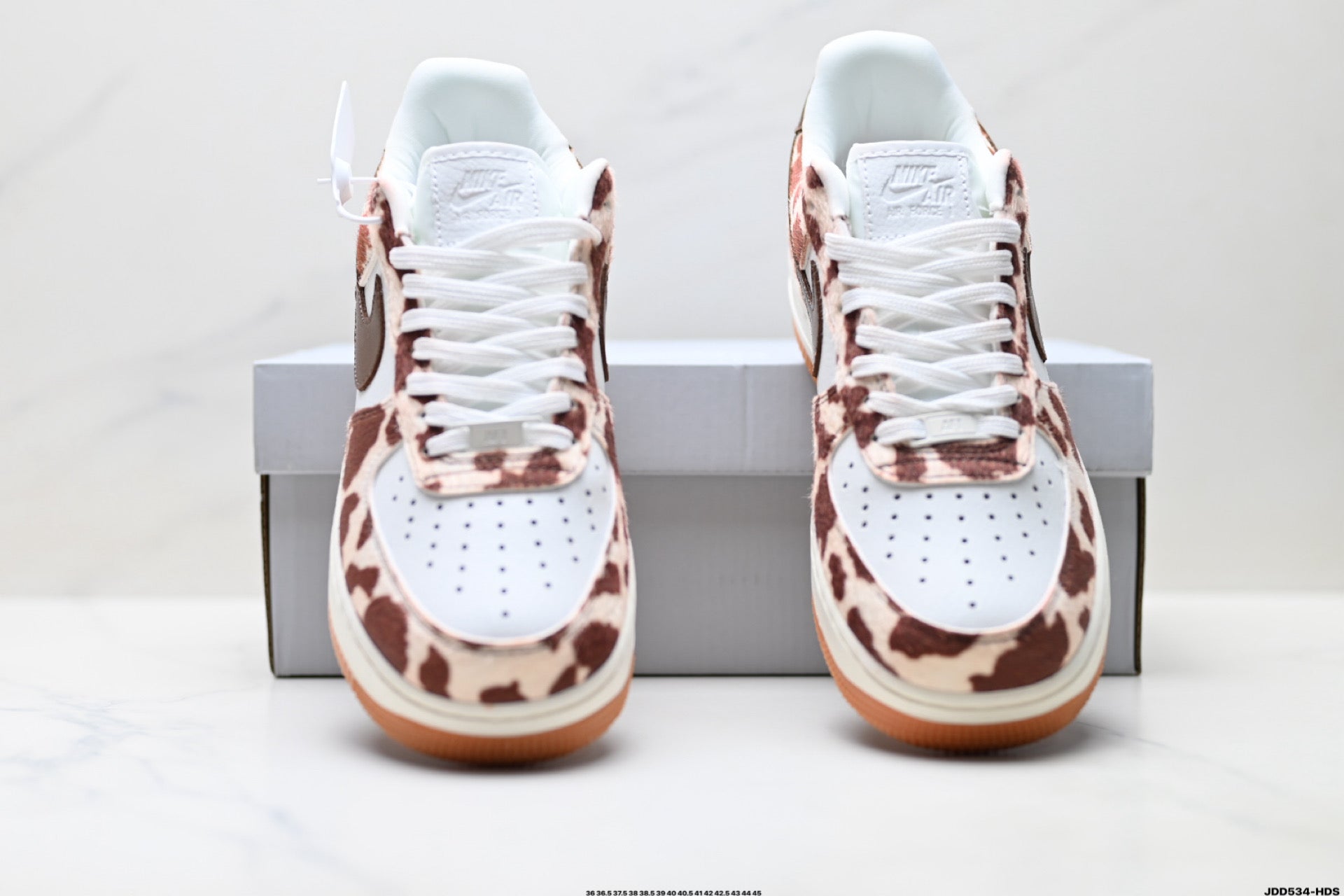 Nike Air Force 1 Low Cow Print | Brown Leather Sneakers
