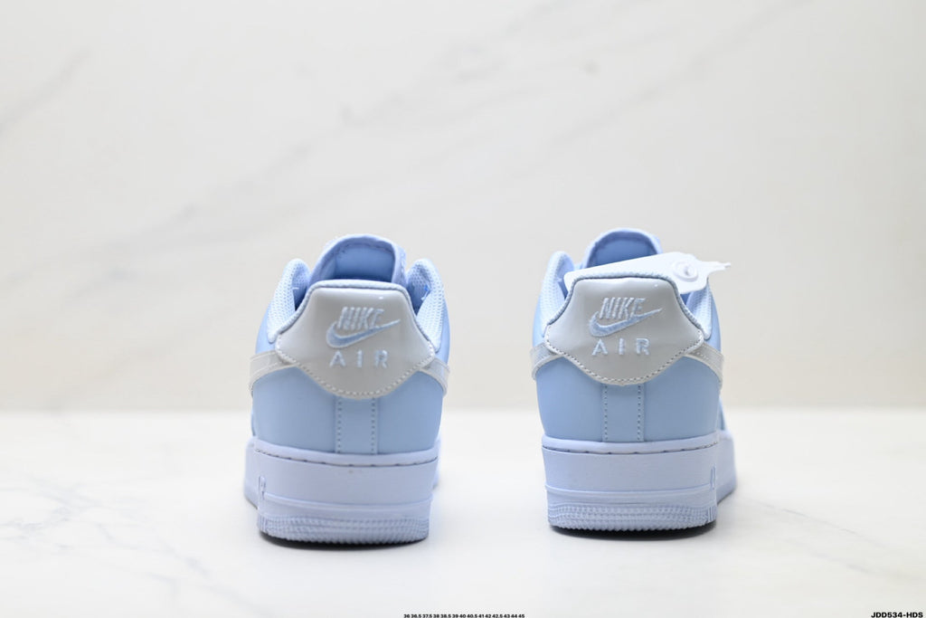 Nike Air Force 1 Low Baby Blue | Satin Lace Leather Sneakers