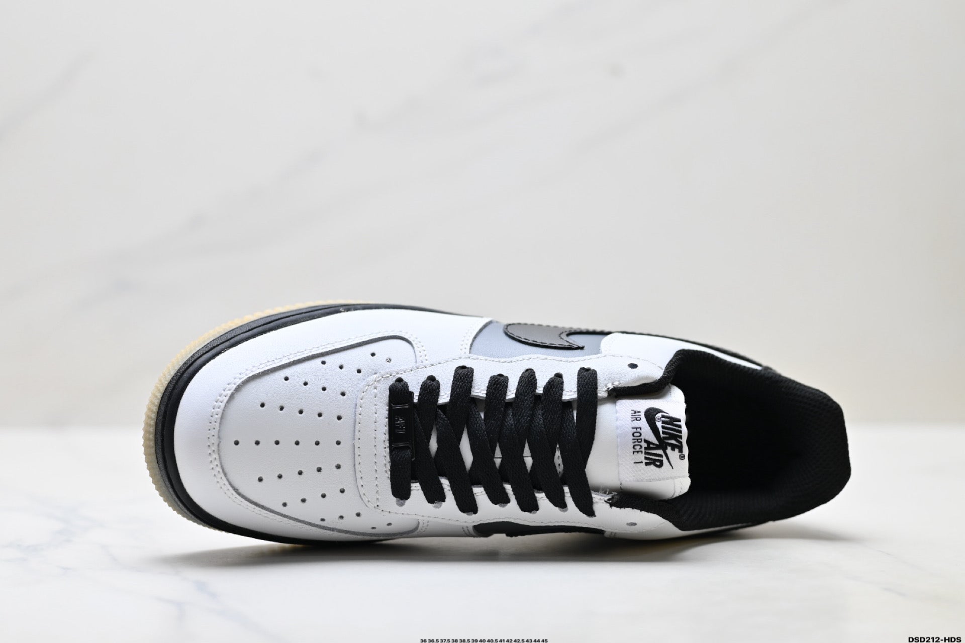 Nike Air Force 1 Low White Black Gum | Leather Sneakers
