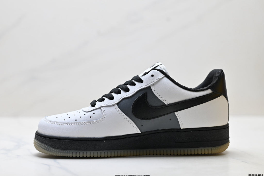 Nike Air Force 1 Low White Black Gum | Leather Sneakers