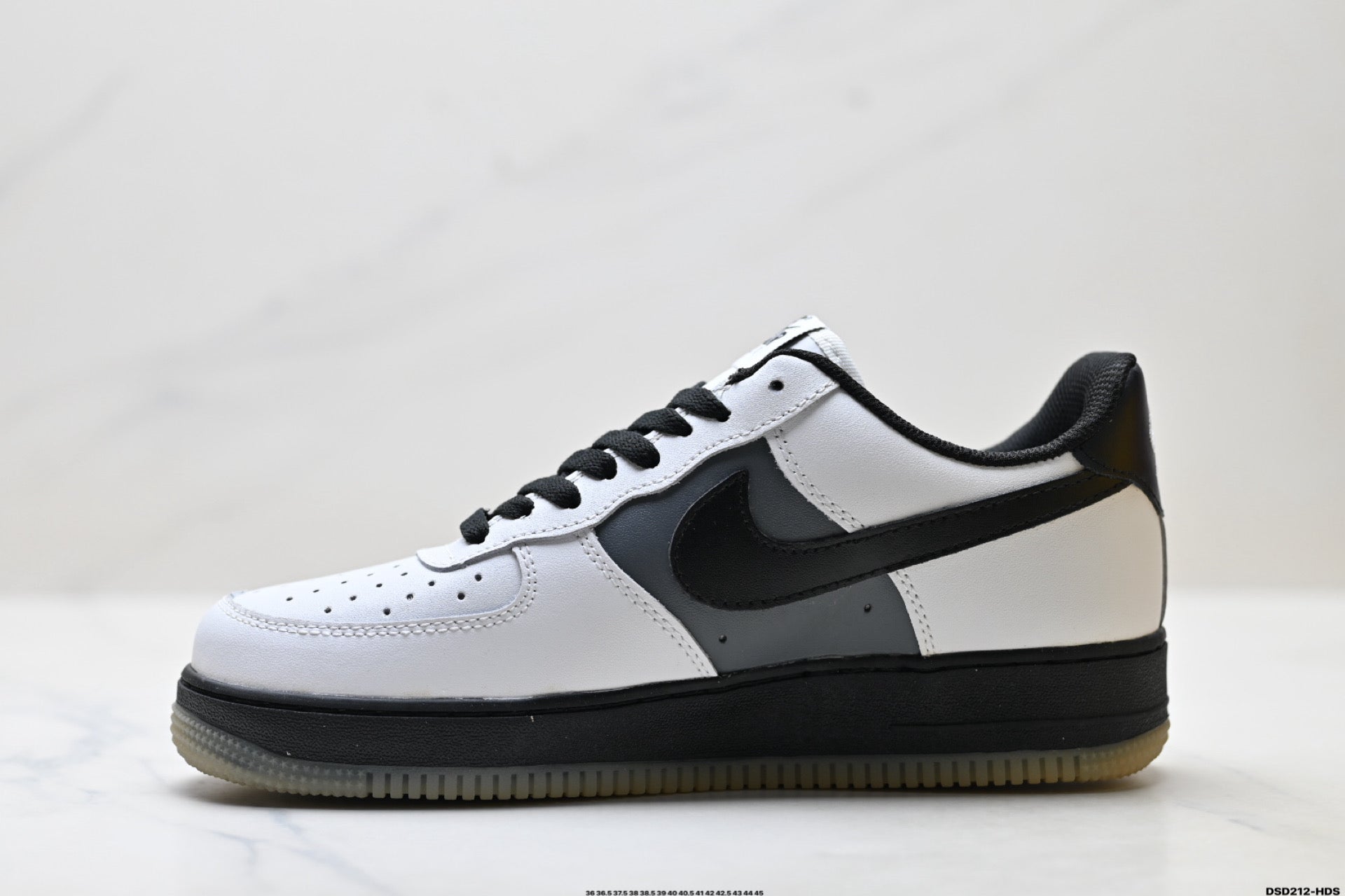 Nike Air Force 1 Low White Black Gum | Leather Sneakers