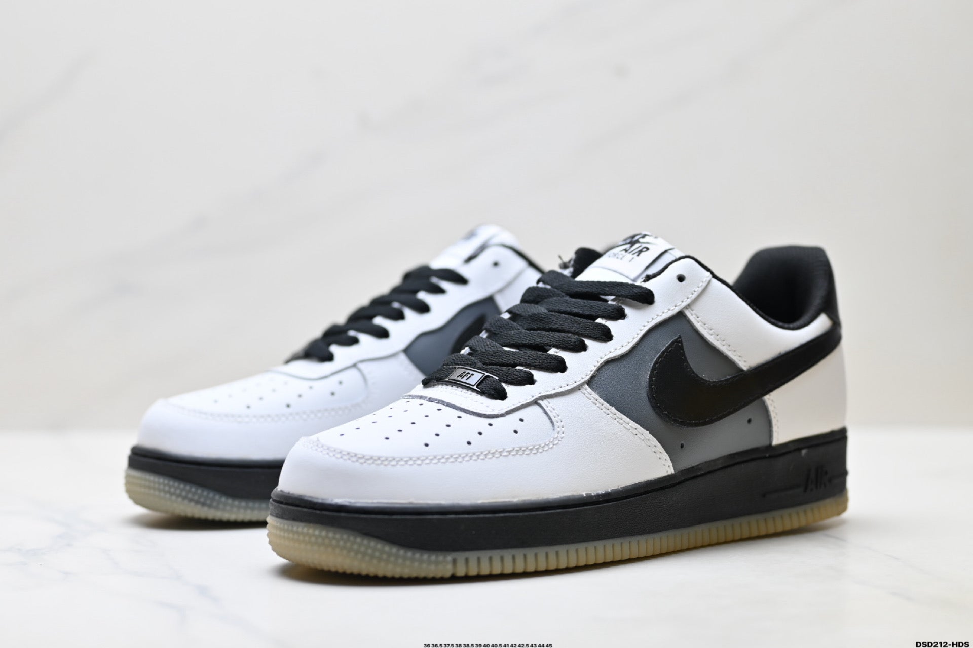 Nike Air Force 1 Low White Black Gum | Leather Sneakers