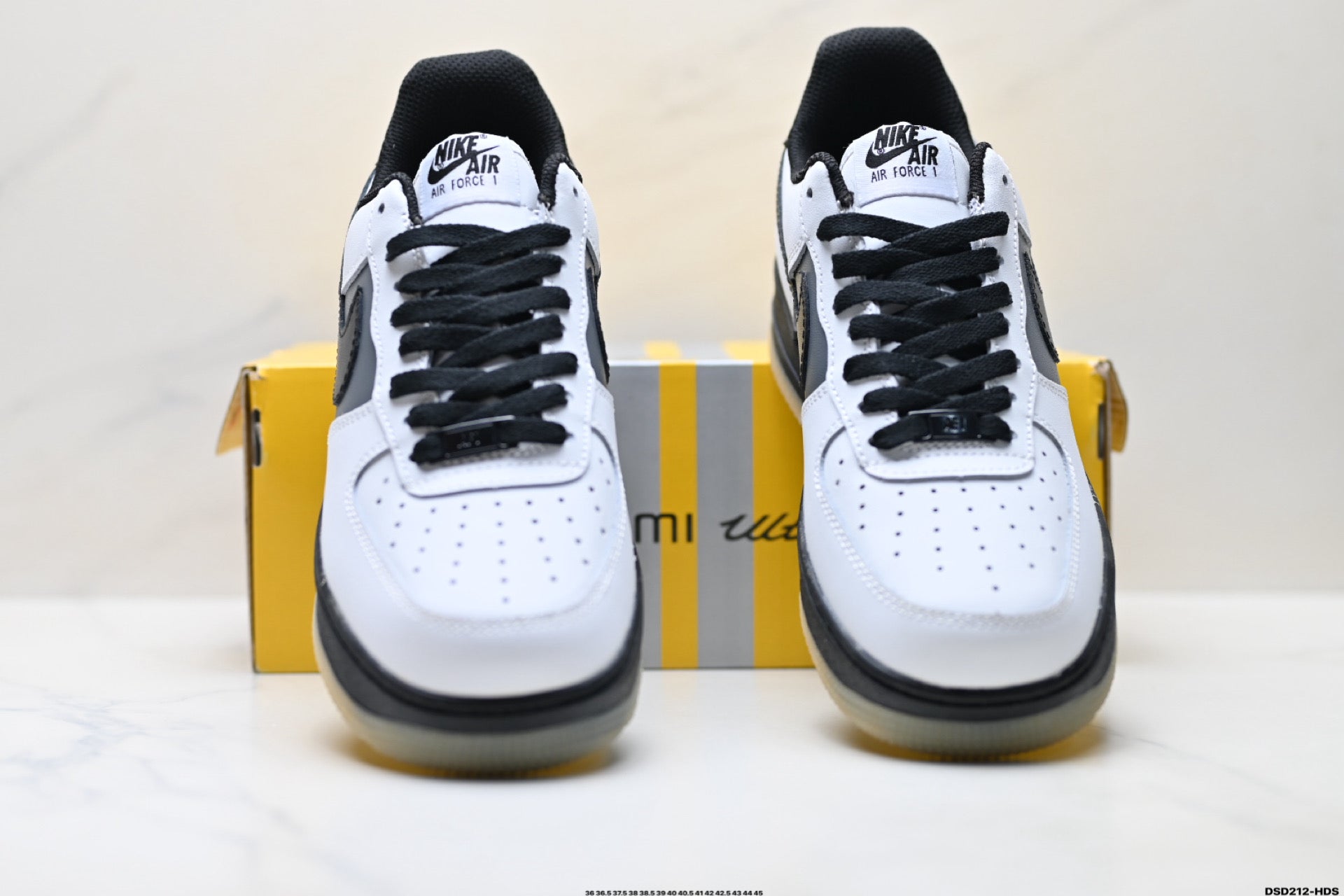 Nike Air Force 1 Low White Black Gum | Leather Sneakers