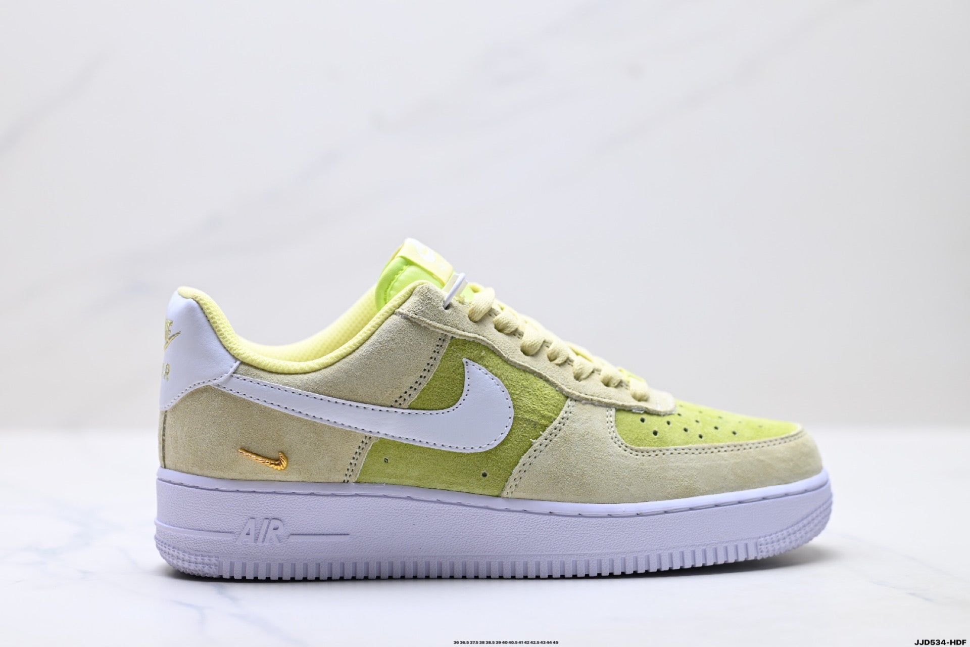 Nike Air Force 1 Low Lemon Yellow | Suede Leather Sneakers