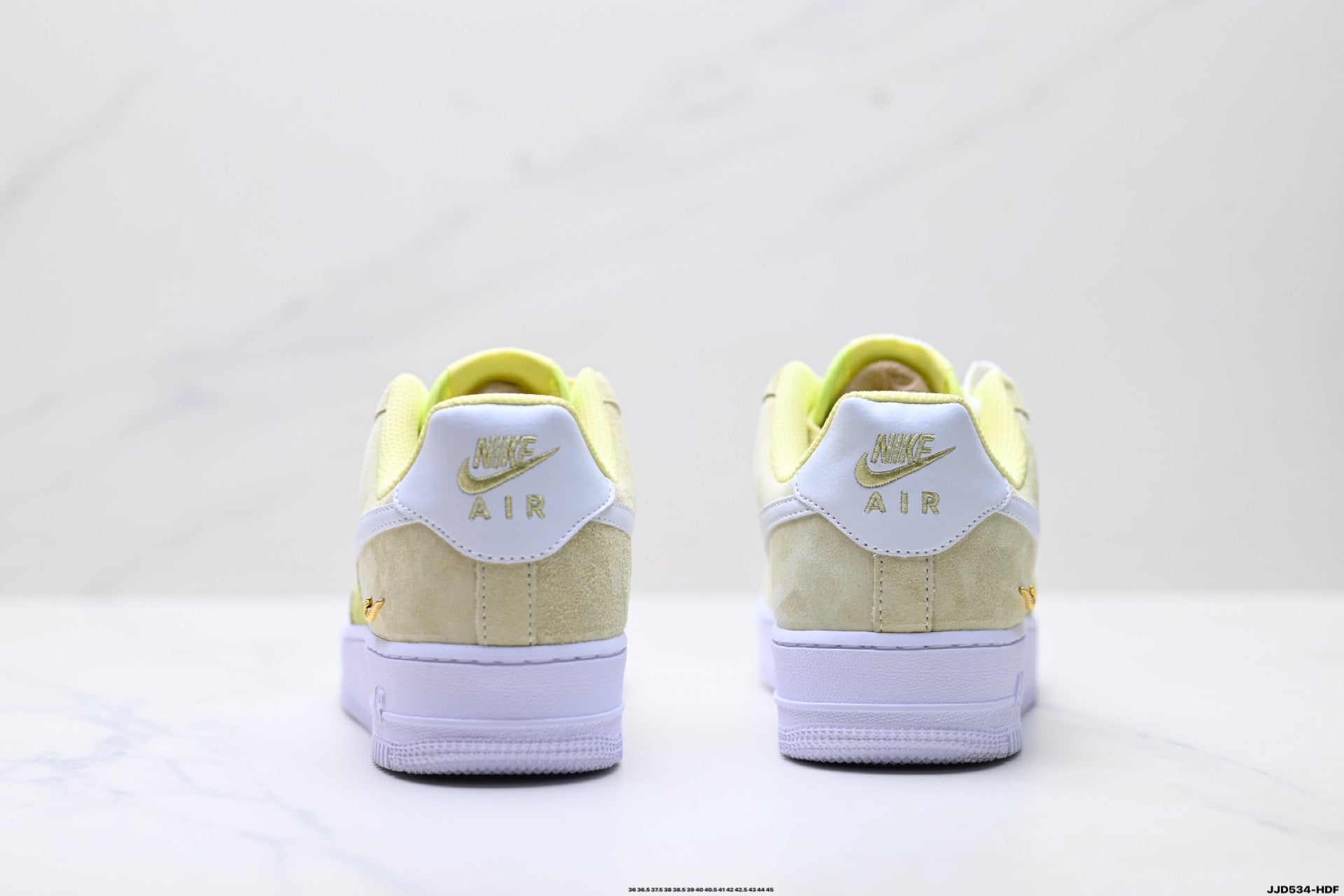 Nike Air Force 1 Low Lemon Yellow | Suede Leather Sneakers