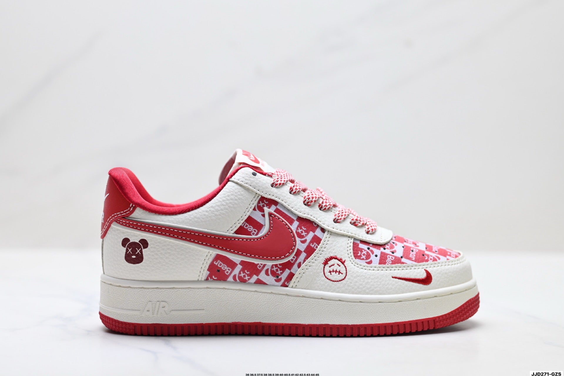 Nike Air Force 1 Low Graphic Check Collection | Premium Leather Sneakers