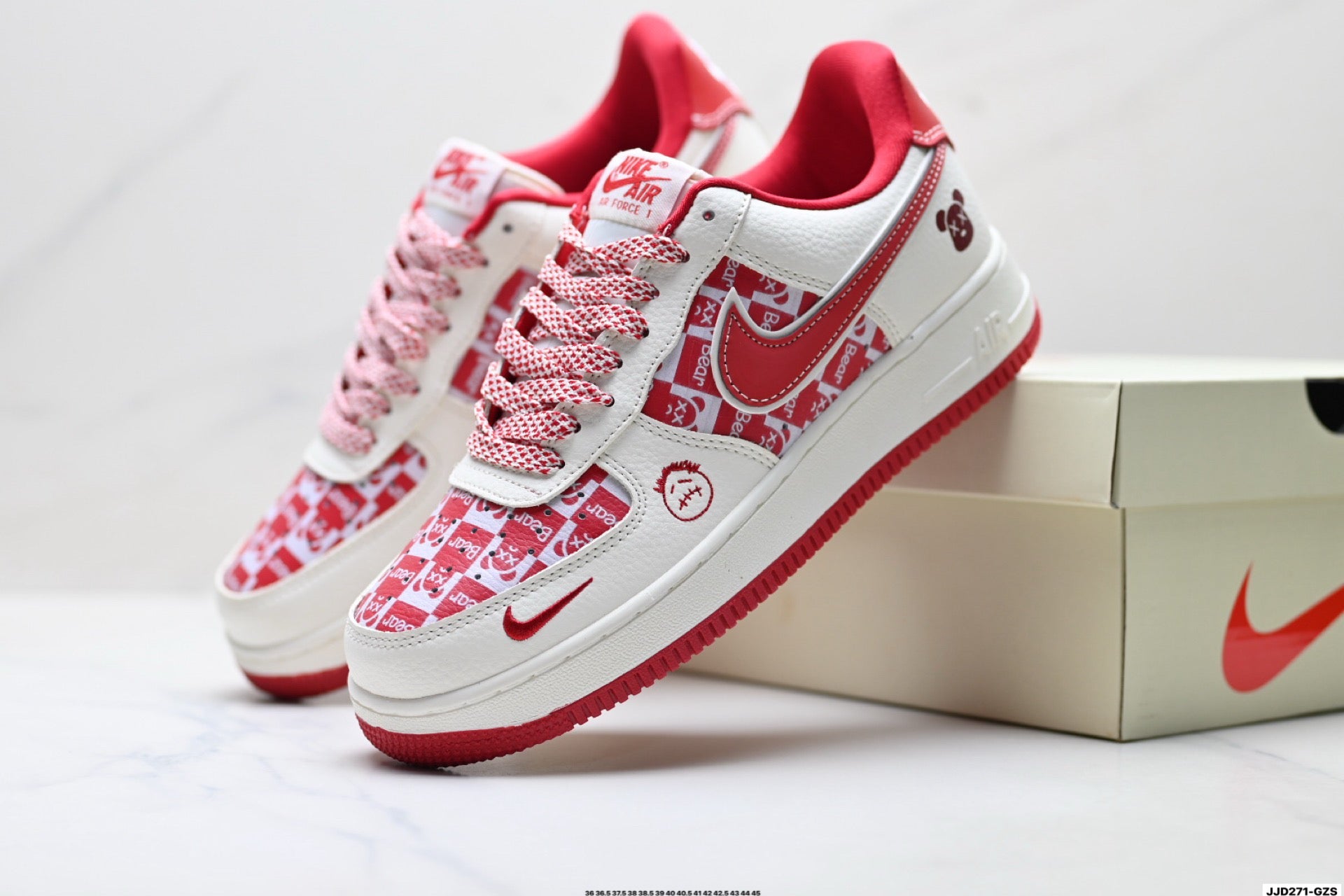 Nike Air Force 1 Low Graphic Check Collection | Premium Leather Sneakers