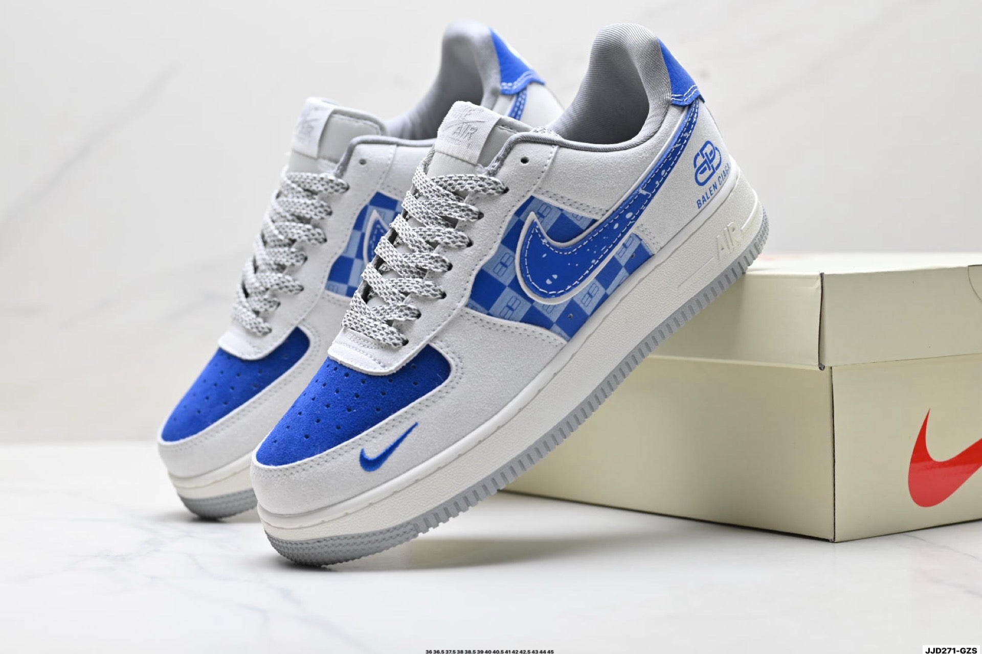 Nike Air Force 1 Low Graphic Check Collection | Premium Leather Sneakers
