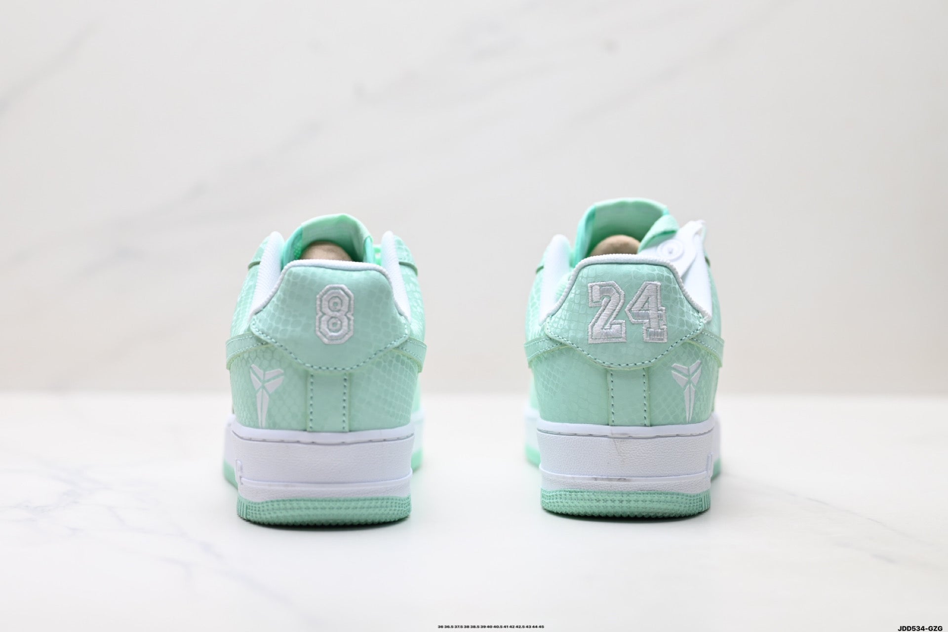 Nike Air Force 1 Low Mint Green | Snake Embossed Leather Sneakers