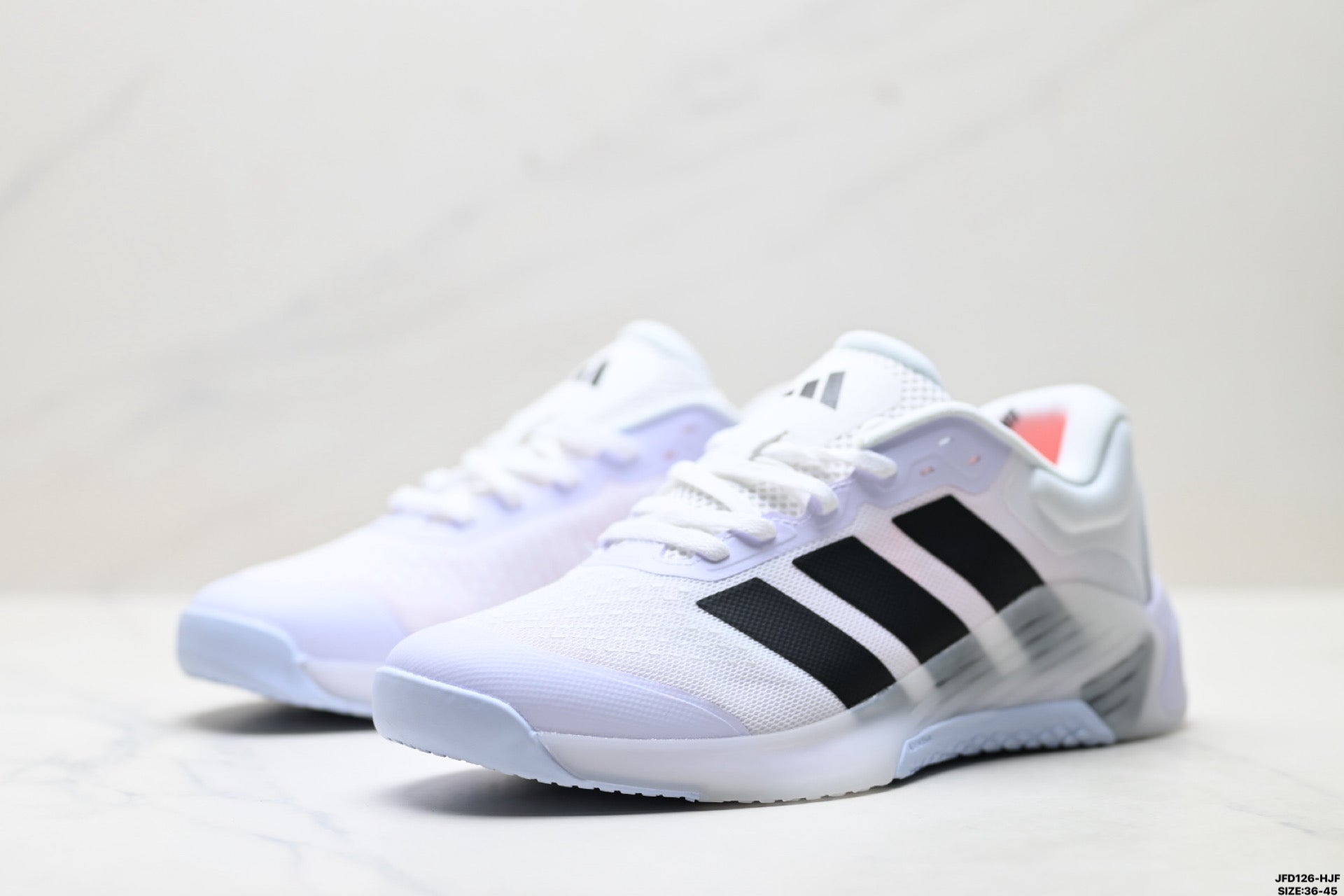 Adidas Lightweight White Athletic Training Shoes