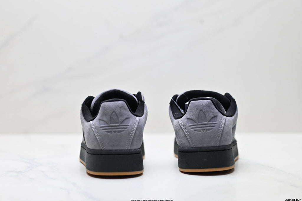 Adidas Originals Superstar Platform Grey Black Suede Sneakers