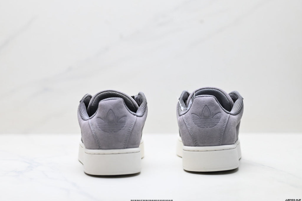 Adidas Originals Superstar Platform Grey Suede Sneakers