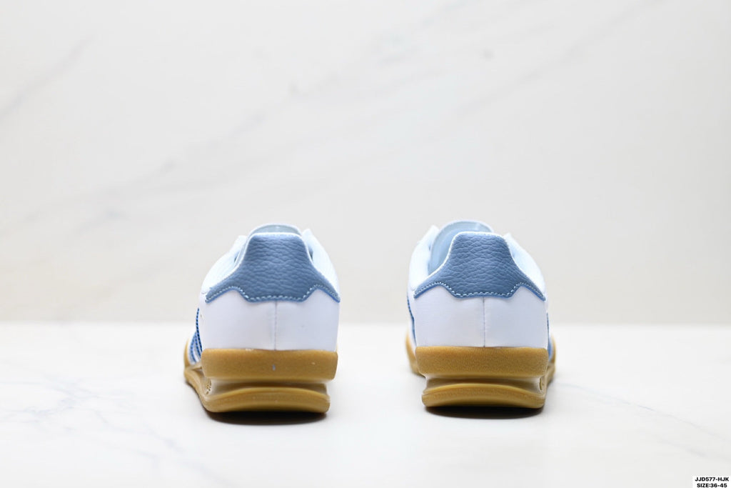 Adidas Jeans White Blue Gum Sole Sneakers – Classic Retro Lifestyle Shoes