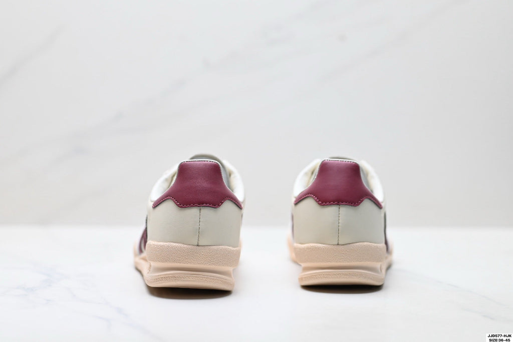 Adidas Jeans Off White Burgundy Sneakers – Classic Retro Lifestyle Shoes
