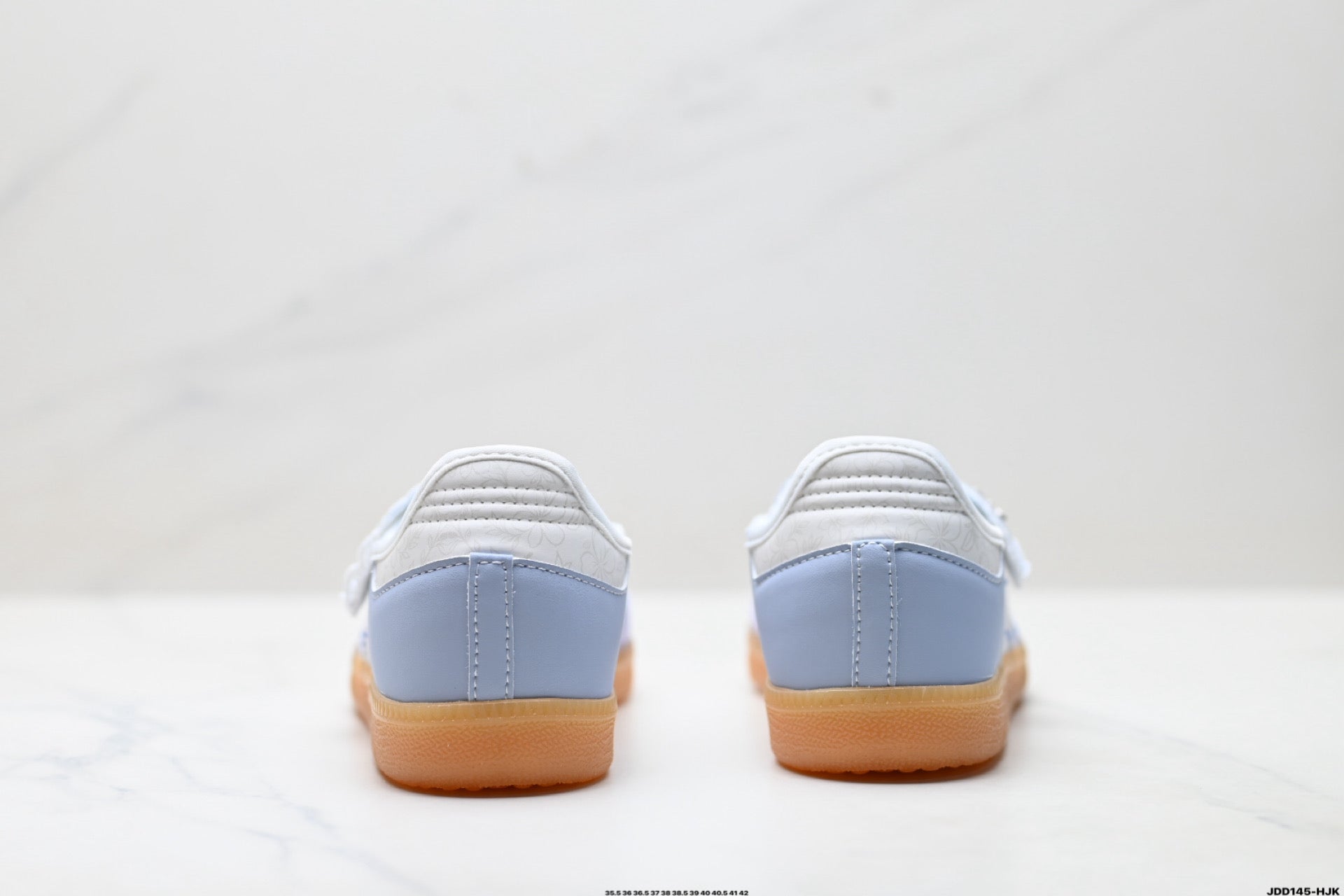 Adidas Samba Mary Jane Light Blue Leather Sneakers – Retro Ballet Shoes