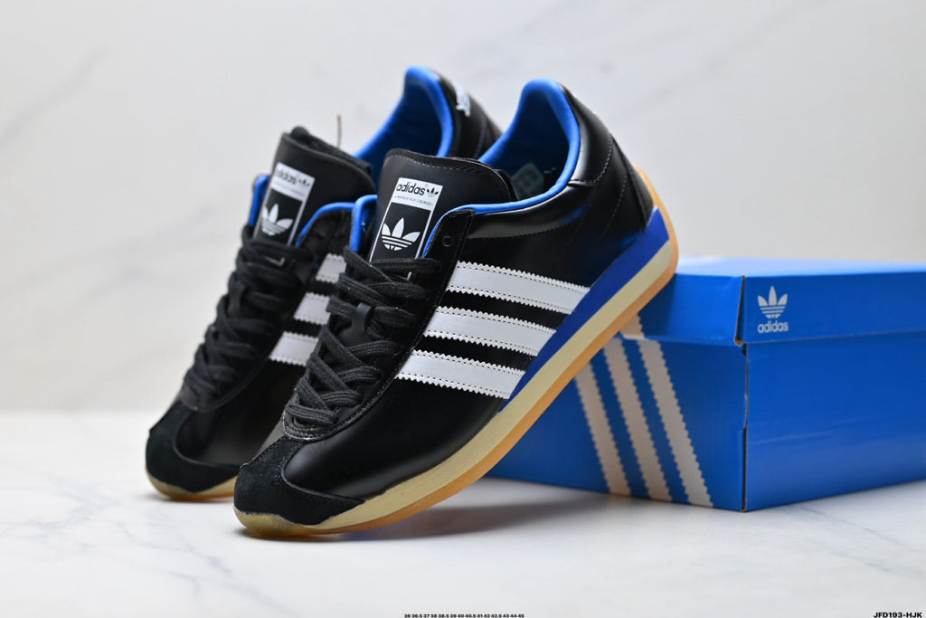 Adidas Porsche Design Black Blue Motorsport Leather Sneakers