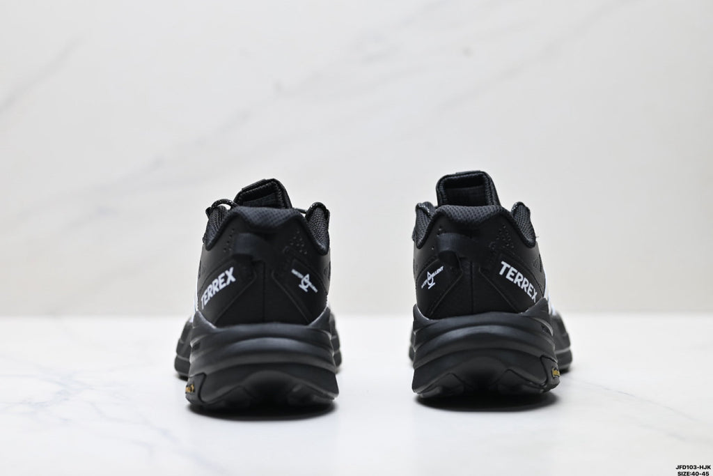 Adidas Waterproof Trail Running Shoes – Black White Outdoor Sneakers